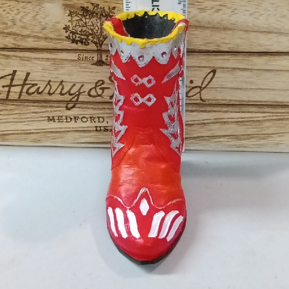 6 SOUTHWESTERN REFLECTIONS COLLECTION MEXICAN BOOT FIGURINE 4.5" - Picture 3 of 8